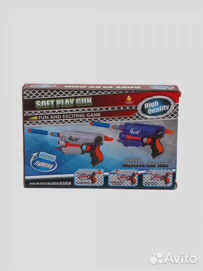 Бластер / пистолет с 4 мягкими полимерными пулями