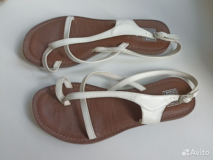 Босоножки летние белые р.37 отл.сост