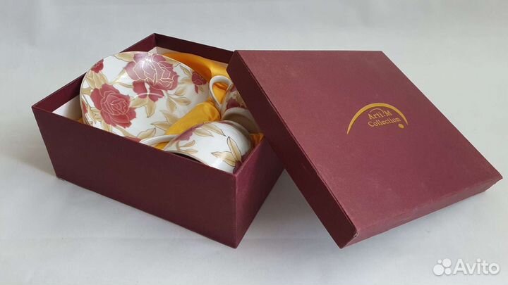 Набор из 2х чайных пар, новый в коробке