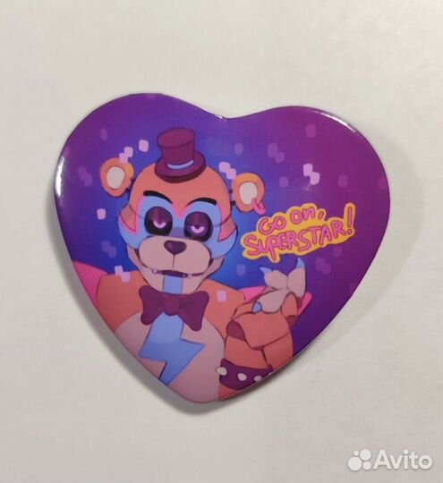 Значок Фнаф Fnaf Security Breach Глэмрок Фредди