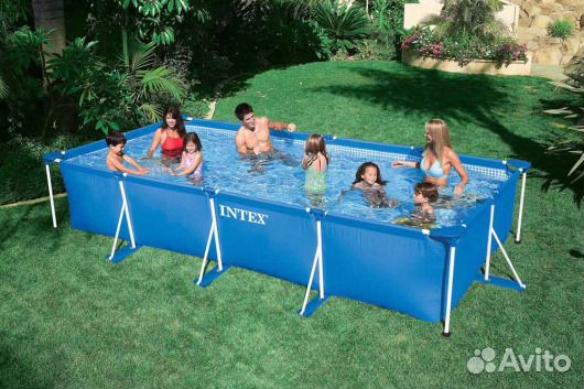Бассейн каркасный прямоугольный Intex 28273