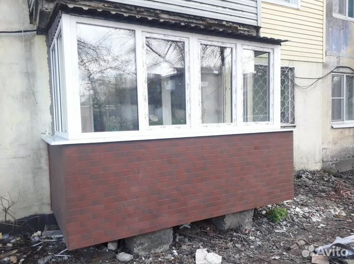 Остекление балкона и установка пластиковых окон