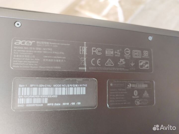 Acer spin 1 sp111 32n