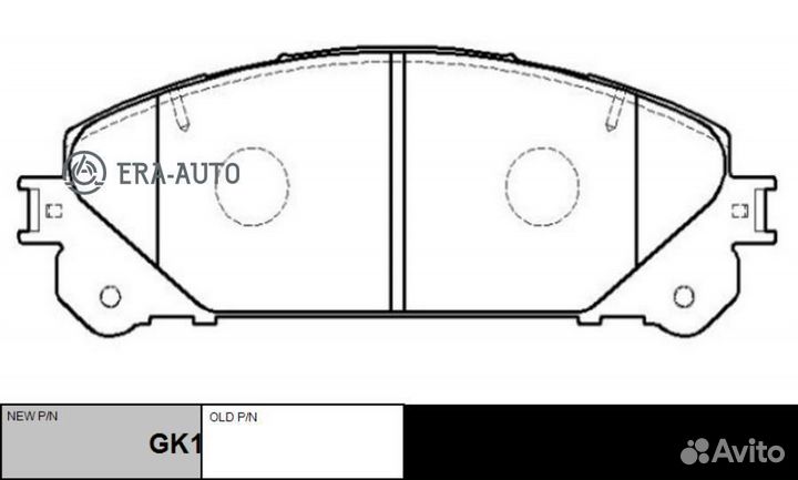 CTR GK1082 Колодки торм.пер. (старый арт. CKT-69)