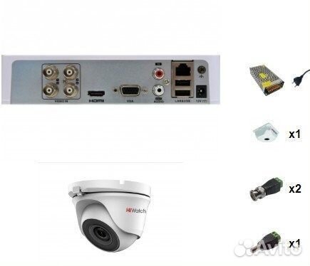 Комплект видеонаблюдения HiWatch 16 камер со звуко