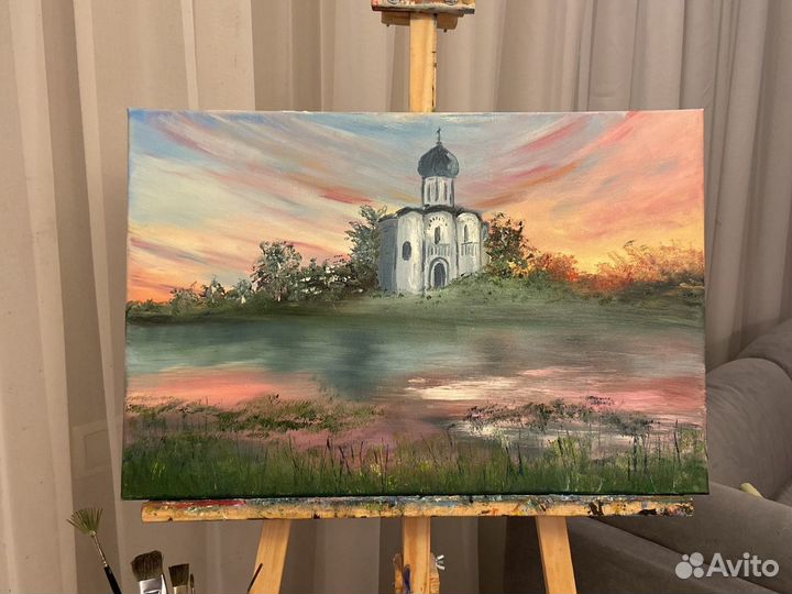 Картина маслом на холсте пейзаж