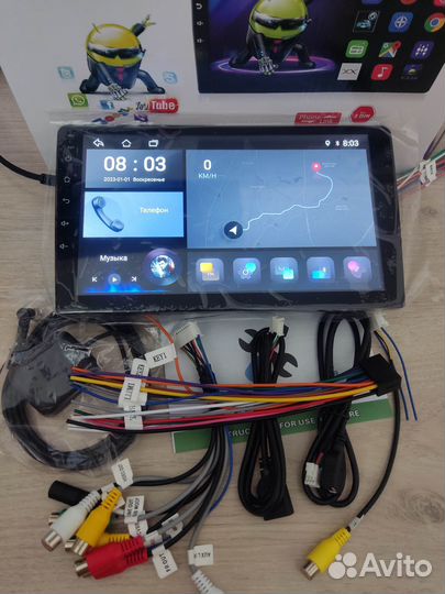 Автомагнитола 9 дюймов, 2Гб, 32гб, вай-фай, блютус