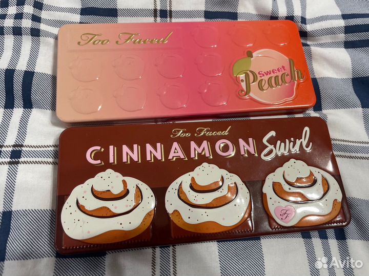 Палетки теней too faced