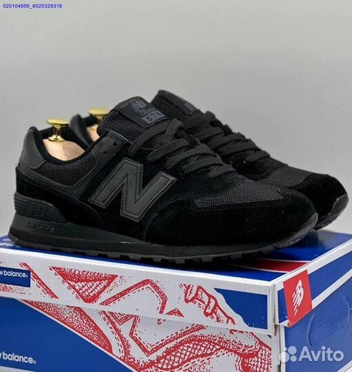 Кроссовки New Balance 574 Black (Арт.19921)