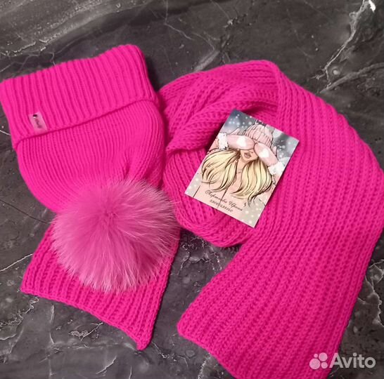 Шапка, варежки, шарф