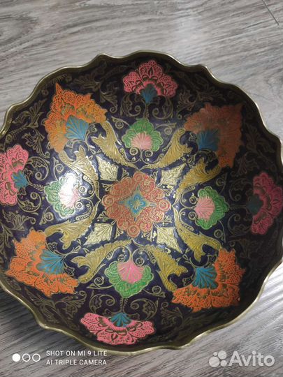 Ваза из латуни Индия