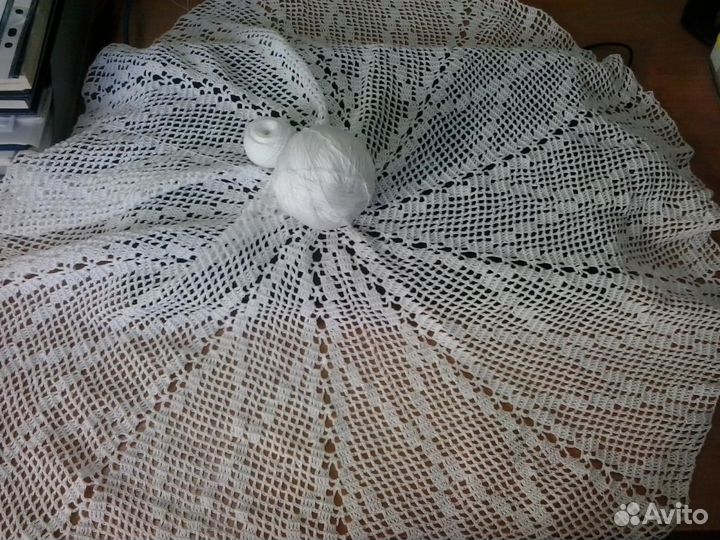 Скатерть ручная работа крючком