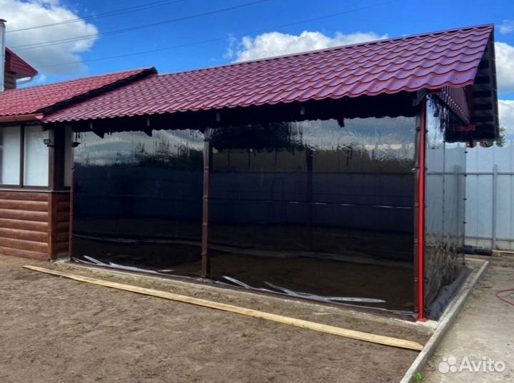 Гибкие окна для беседки / цвета на выбор