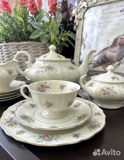 Чайный сервиз Krautheim Клеймо 1960 -е годы