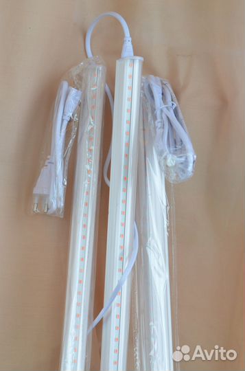 Фитосветильник линейный для растений (розовый)