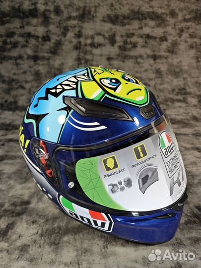 Шлем AGV K1 rossi misano 2015. Asian Fit. XL