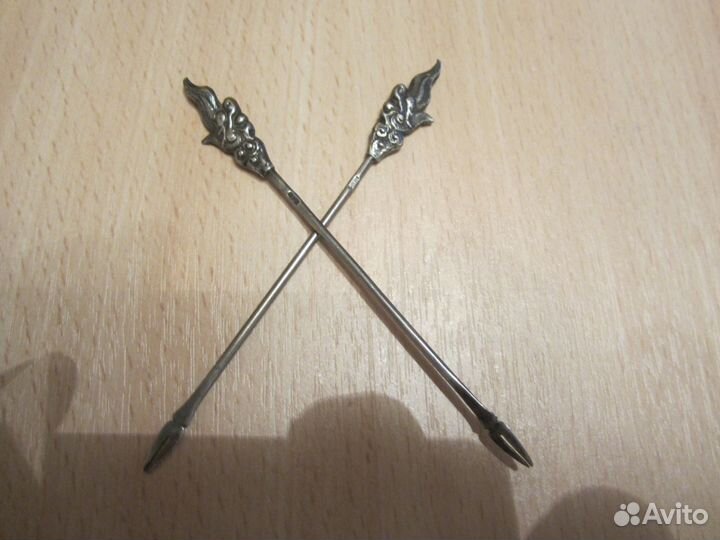 Серебряные щипчики ложечки вилочки