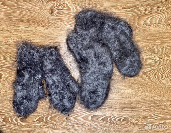 Носки варежки шали платки пуховые