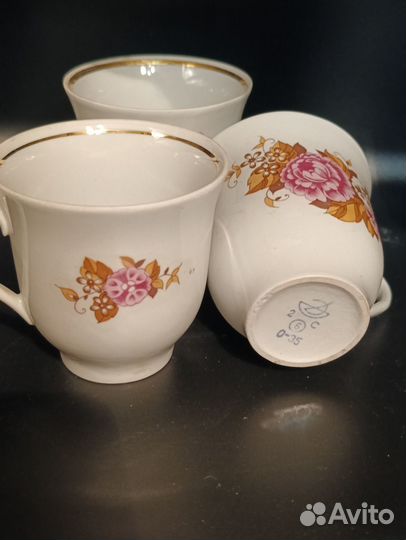 Чашки бокалы для чая СССР