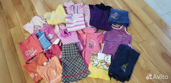 Вещи пакетом для девочки 110-116