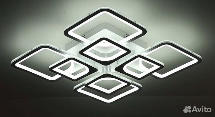 Светодиодная люстра с пультом LED потолочная