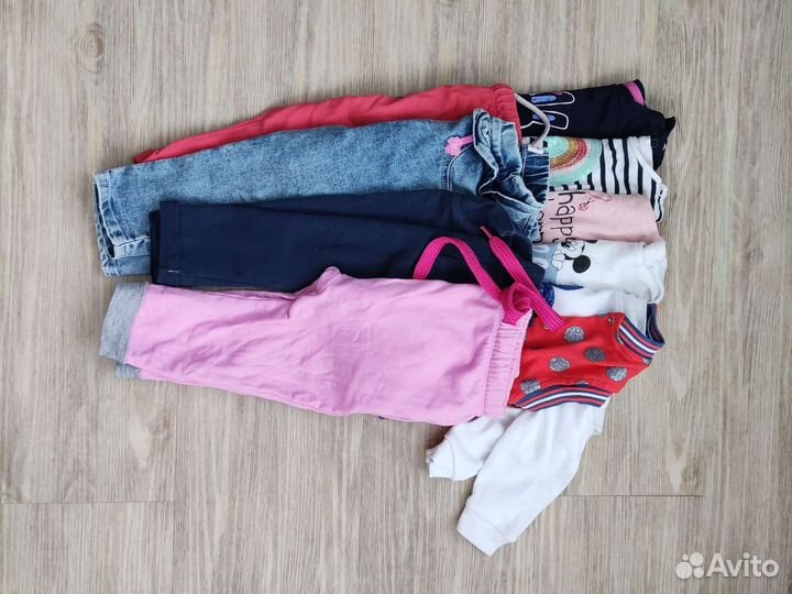 Вещи для девочки 74-80см пакетом