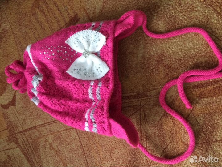 Шапочка и ботиночки для девочки