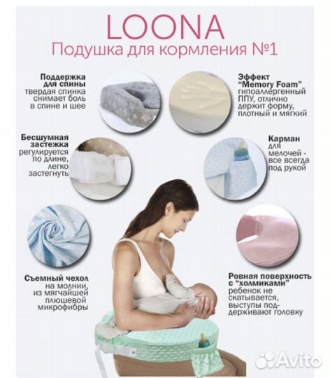 Подушка для кормления loona