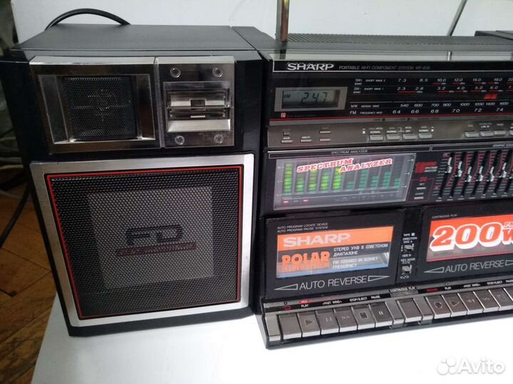 Магнитола sharp wf- 939zp (bk)