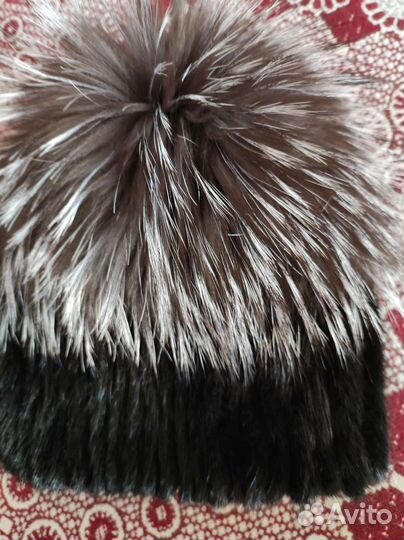 Шапка норковая новая женская