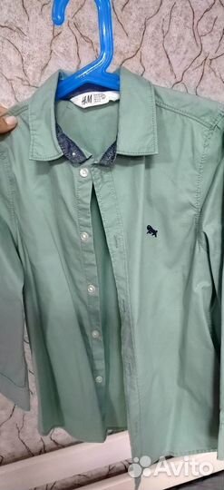 Рубашки, шорты, брюки рост 122 h&m