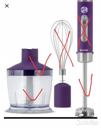 Блендер Vitek насадки