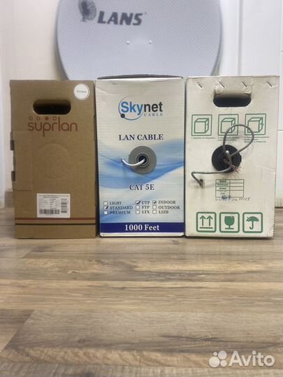 Кабель I Витая пара I UTP 4 Cu cat 5e медь 8 жил