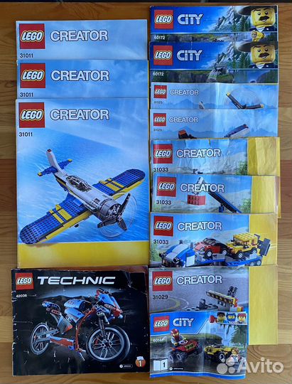 Инструкции Lego City, Creator, Technic
