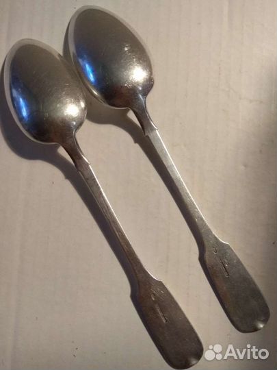 Ложки столовые. Серебро