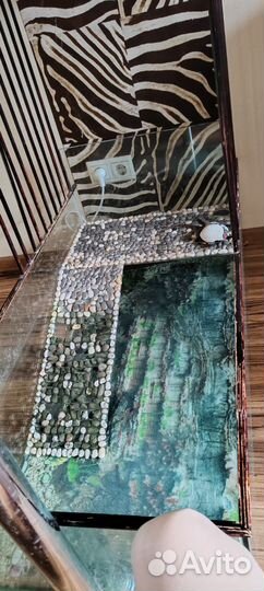 Аквариум для черепахи 105х53х30см