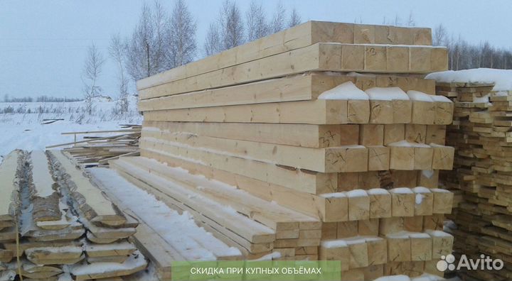 Брус суxoй 250х250х6000 от производителя