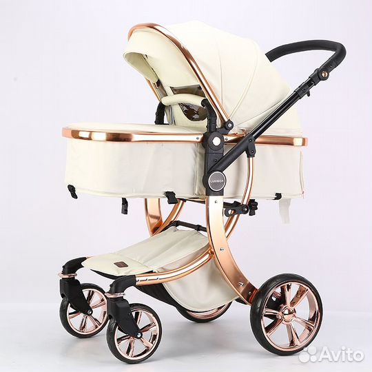 Коляска - трансформер 2в1 Luxmom 608 Экокожа