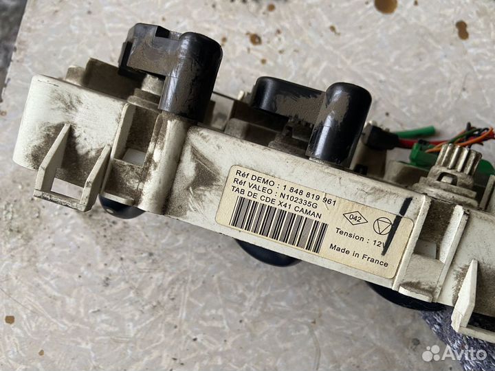 Блок управления печкой renault symbol