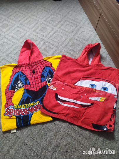 Махровые детские полотенца пончо