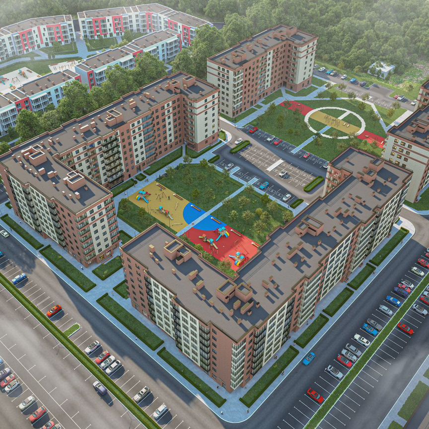 2-к. квартира, 52,4 м², 2/8 эт.