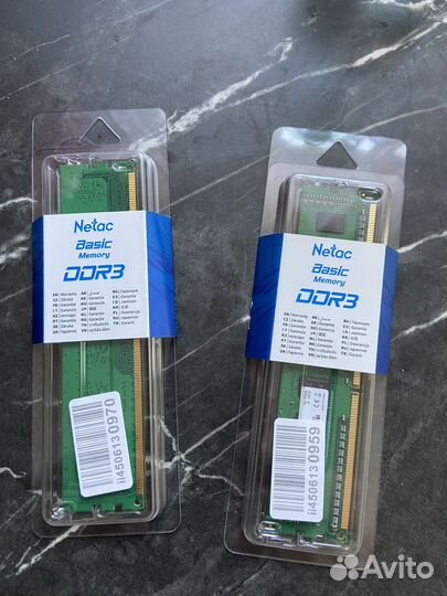 Оперативная память ddr3 4 gb 1600 Netac