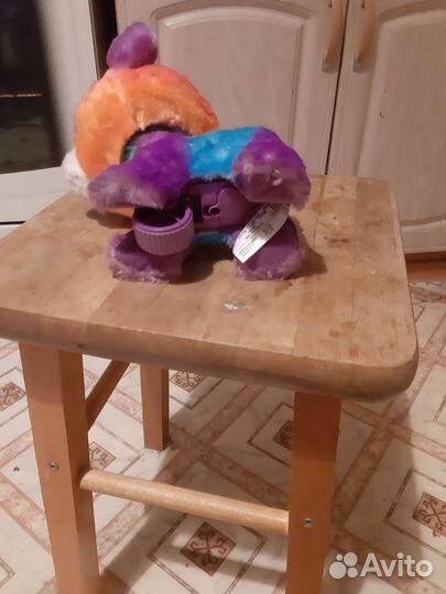 Игрушка кот-единорог на батарейках