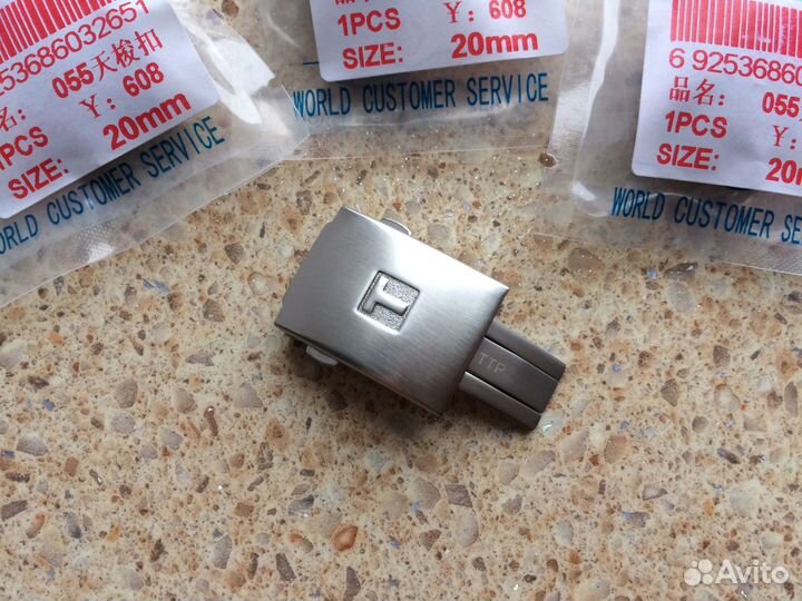 Tissot застежки раскладные 20мм резинового ремешка