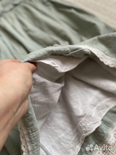 Платье хлопок жатый 42