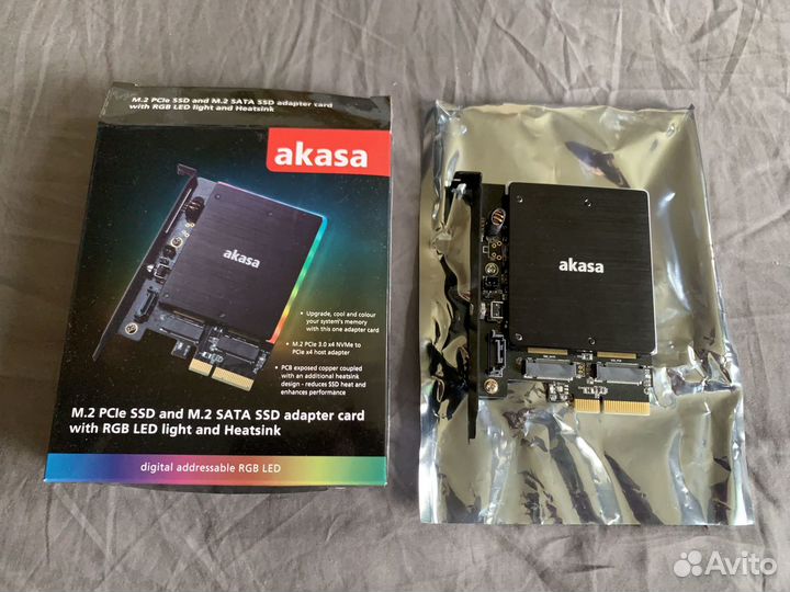 Akasa M.2 SSD Adapter RGB