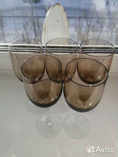 Хрустальные бокалы цветные ГДР