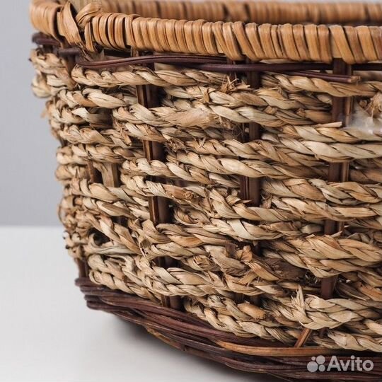 Корзина плетеная, 35х27х8 см, лоза