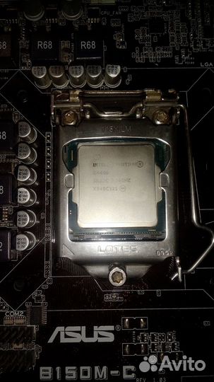Мат. плата Asus s1151 + проц G4400