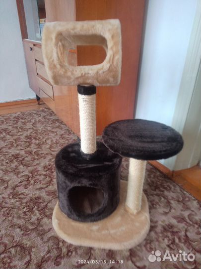 Когтеточка домик для кошки